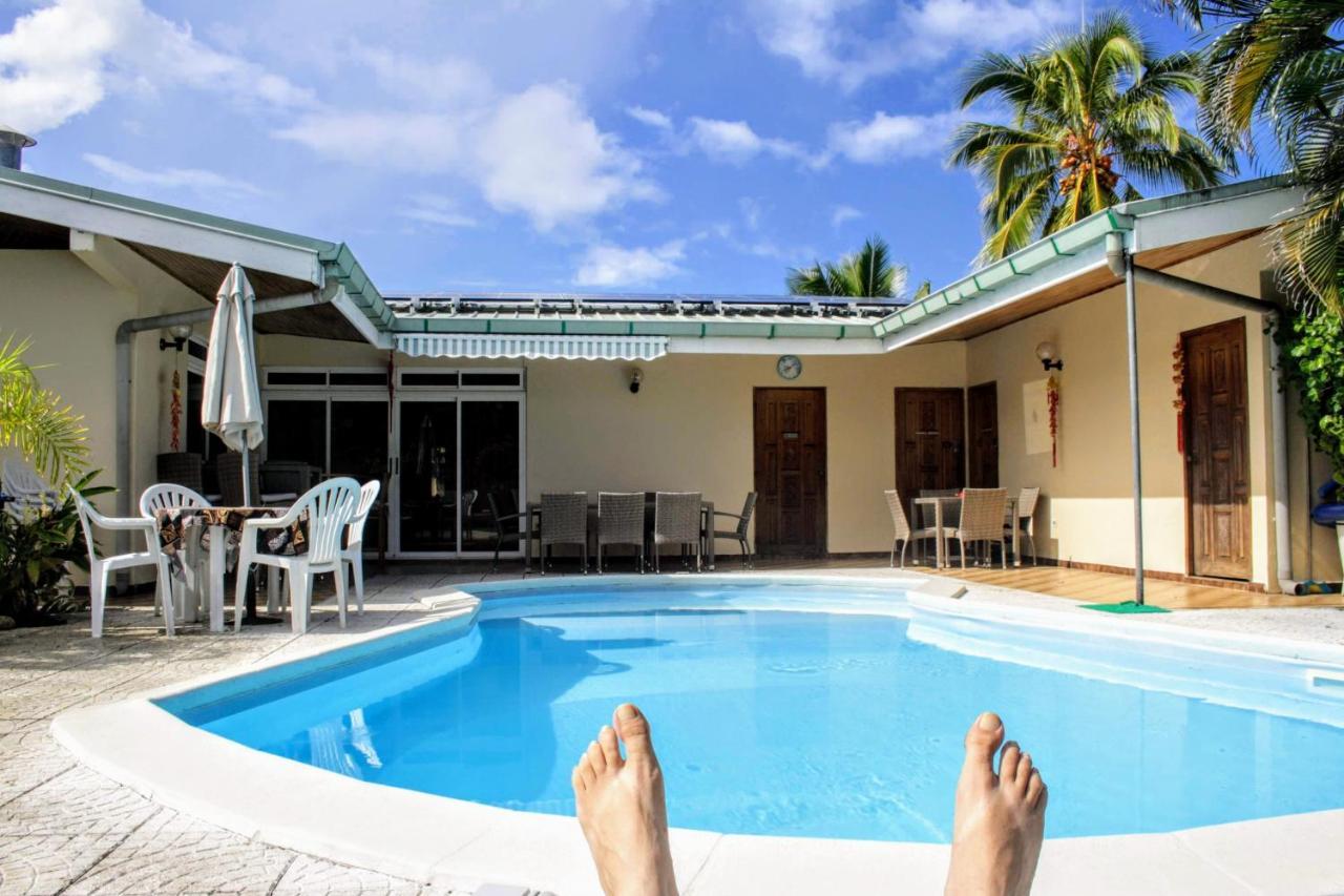Tahiti - Sanny'S Place Family Room & Poo Punaauia  Exteriör bild